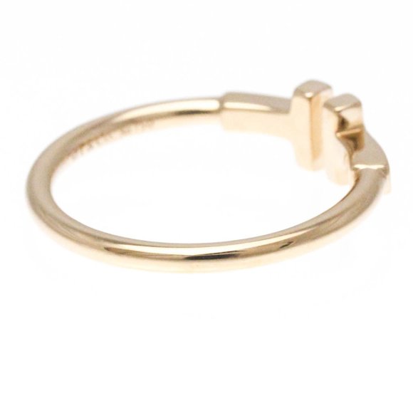 Tiffany T Wire Ring Pink Gold (18K) Fashion No Stone Band Ring Pink Gold - Picture 4 of 8